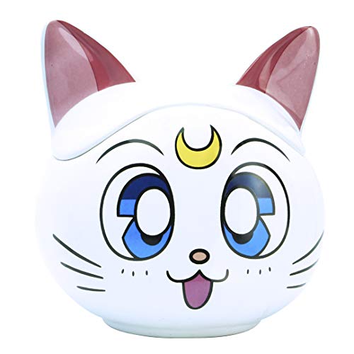 ABYstyle Sailor Moon Artemis 3D Ceramic Coffee Tea Mug 11.5 Oz. With Removable Lid Anime Manga Drinkware Home & Kitchen Essential Gifts