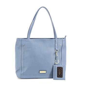 London Fog QUENDI Tote Bag for Women, Vegan Leather Shoulder Bag with ID Wallet – Denim | The Storepaperoomates Retail Market - Fast Affordable Shopping