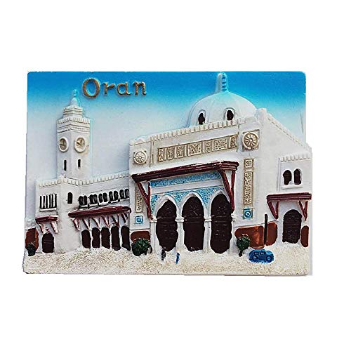 Oran Algeria 3D Fridge Magnet Souvenir Gift,Home & Kitchen Decoration Magentic Sticker Oran Algeria Refrigerator Magnet Collection