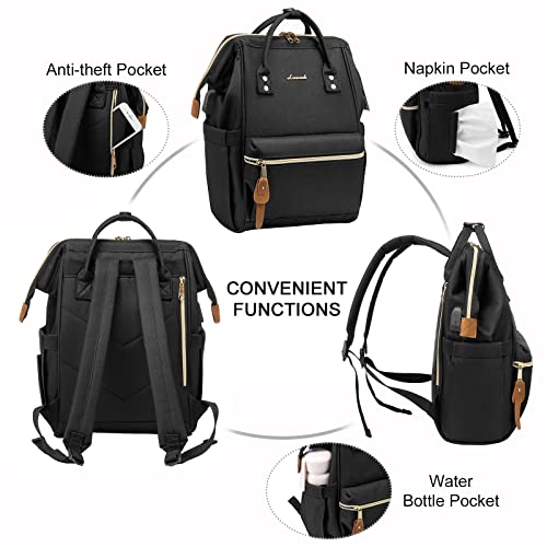 LOVEVOOK Mini Backpack Purse for Women Small Backpack Bag for Teen Girls, Cute Fashion Daypack with USB Charging Port, Black | The Storepaperoomates Retail Market - Fast Affordable Shopping
