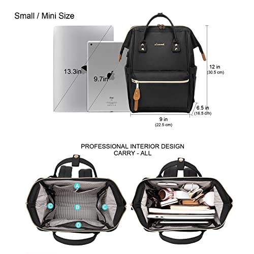 LOVEVOOK Mini Backpack Purse for Women Small Backpack Bag for Teen Girls, Cute Fashion Daypack with USB Charging Port, Black | The Storepaperoomates Retail Market - Fast Affordable Shopping