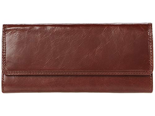 Hobo Womens Genuine Leather Ardor Continental Wallet (Chocolate)