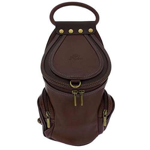 Fioretta Italian Genuine Leather Top Handle Backpack Handbag Shoulder Bag For Women