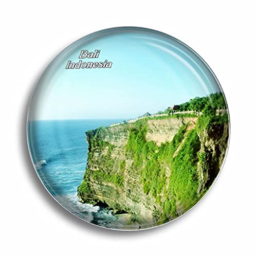 Fridge Magnet Indonesia Uluwatu Bali Glass Magnets for Refrigerator Souvenirs Cute Crystal Magnet Decor for Whiteboard Office Home Gift