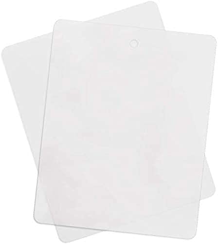 Thin Clear Flexible Plastic Cutting Board Chopping Mat 12″ x 15″ (2 Pack)