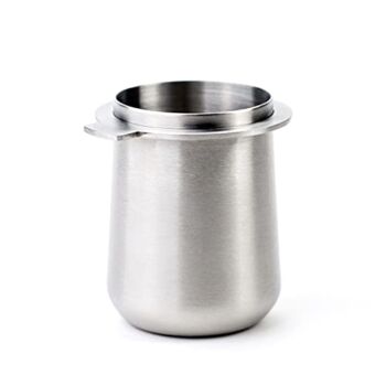 Crema Coffee Products | 54mm Dosing Cup | Brushed Silver | 100% Stainless Steel | Espresso Coffee Dosing Cup | Fits 54mm Breville Portafilters | The Storepaperoomates Retail Market - Fast Affordable Shopping