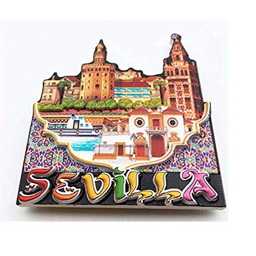 Sevilla Spain 3D Fridge Magnet Travel Souvenir Gift,Home & Kitchen Decoration Magnetic Sticker Seville Refrigerator Magnet Collection | The Storepaperoomates Retail Market - Fast Affordable Shopping