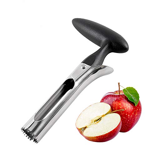 Apple Corer, Premium Food Grade Stainless Steel Apple Core Remover with Sharp Serrated Blade，Perfect Home & Kitchen Tool for Pear & Other Fruits Core Remover