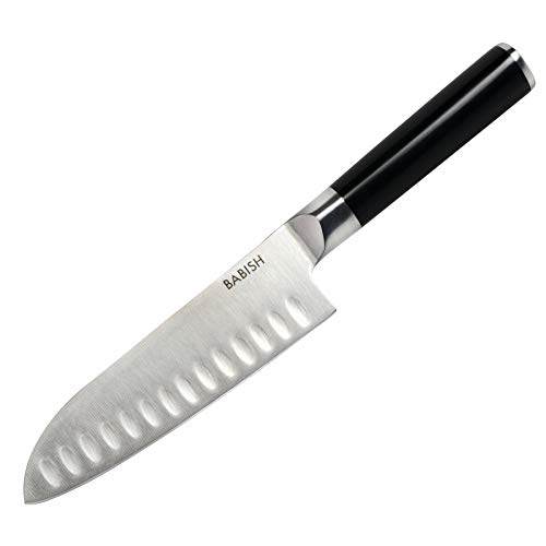 Babish High-Carbon 1.4116 German Steel Cutlery, 6.5″ Santoku Knife