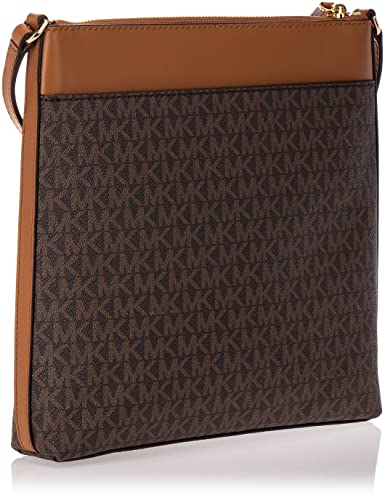 Michael Kors Jet Set Charm Large North/South Flat Crossbody Brown/Acorn One Size | The Storepaperoomates Retail Market - Fast Affordable Shopping