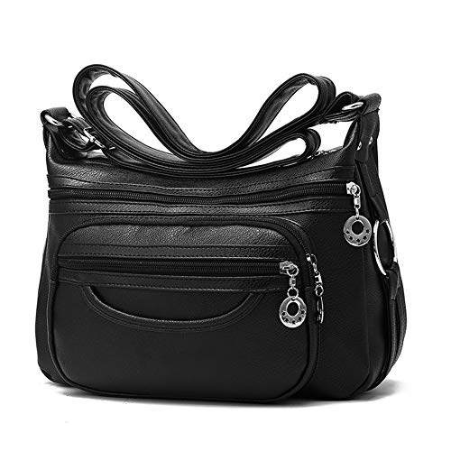 MINTEGRA Women Crossbody Bag Leather Handbag Pocketbook Lightweight Shoulder Purse