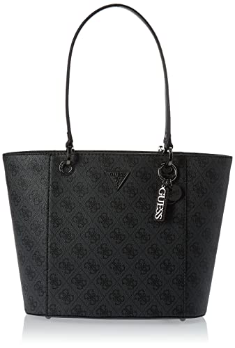GUESS womens Noelle Small Elite Tote, Coal, One Size US