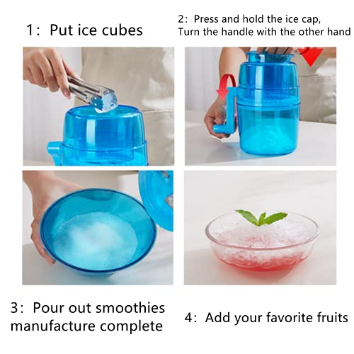 Ice Shaver, Hand-Cranked Household Ice Breaker With Stainless Steel Blade, Mini Portable Ice Maker | The Storepaperoomates Retail Market - Fast Affordable Shopping