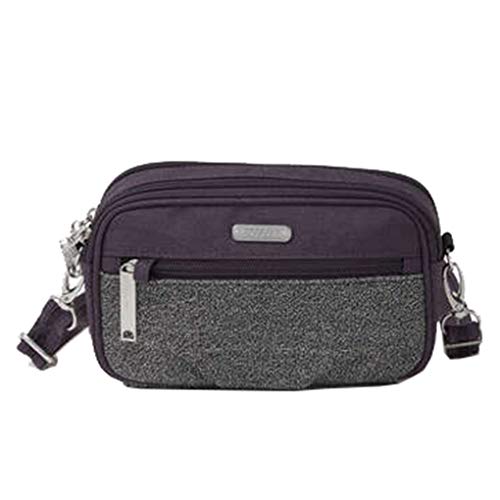 Baggallini womens Crossbody Handbag, Blackberry Antitheft, One Size US