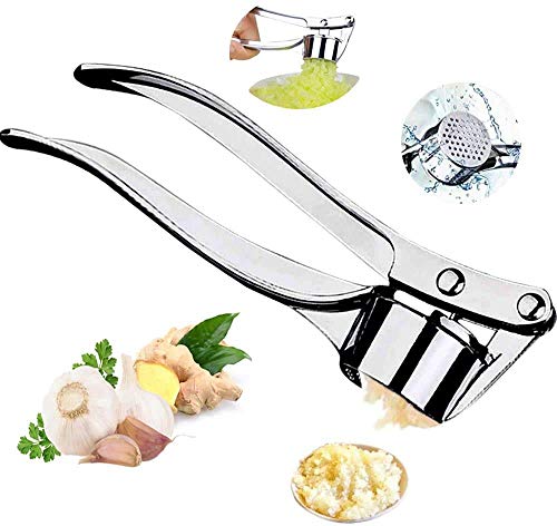 Professional Kitchen Stainless Steel Garlic Press, the home kitchen restaurant is essential Easy to Clean and Highly Durable