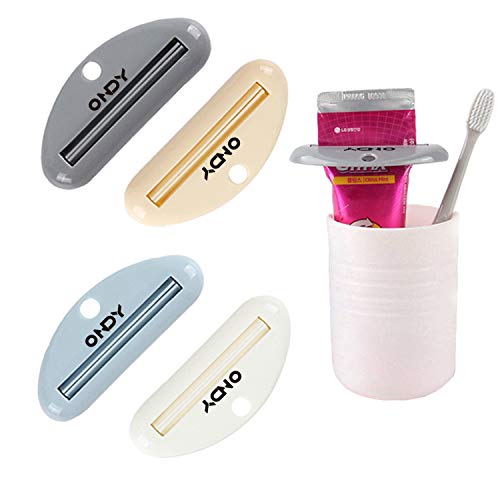 4 Pack Toothpaste Squeezers, Tube Squeezers for Toothpaste, Hand Cream, Polygel Tubes, Paint Tubes, Cosmetics