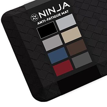 Ninja Brand Premium Floor Comfort Mat, Ergonomically Engineered, Extra Support Floor Pad, Commercial Grade Rug for Kitchen, Gaming, Office Standing Desk Mats, 20×32 Inches, Jet Black | The Storepaperoomates Retail Market - Fast Affordable Shopping