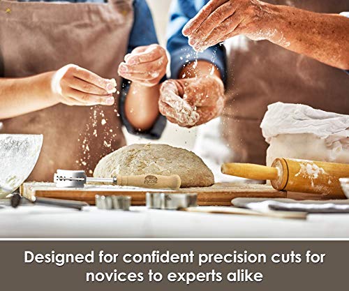 RICCLE Bread Lame Slashing Tool, Dough Scoring Knife with 15 Razor Blades and Storage Cover | The Storepaperoomates Retail Market - Fast Affordable Shopping