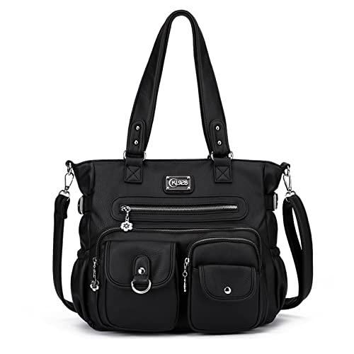 Large Purses for Women Shoulder Handbags Hobo Bag for Women, A-Black-4