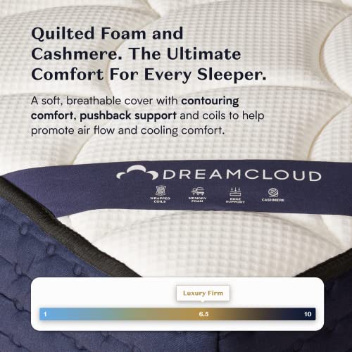 Dream Cloud 14″ Queen Mattress – Gel Memory Foam Luxury Hybrid Mattress – 365 Night Trial – 5 Premium Layers – CertiPUR – US Certified | The Storepaperoomates Retail Market - Fast Affordable Shopping