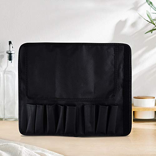 XYJ Chef Knife Bag (8 slots) Holds 8pcs Knives Black Canvas Roll Bags Portable Storage Carry Bag For Kitchen Knife Tools Portable Knife Holder (Knives Not Included) | The Storepaperoomates Retail Market - Fast Affordable Shopping