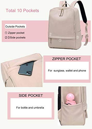 PAOIXEEL Lightweight Soft PU Leather Fashion Backpack Purse for Women, Anti-theft Travel Bag | The Storepaperoomates Retail Market - Fast Affordable Shopping