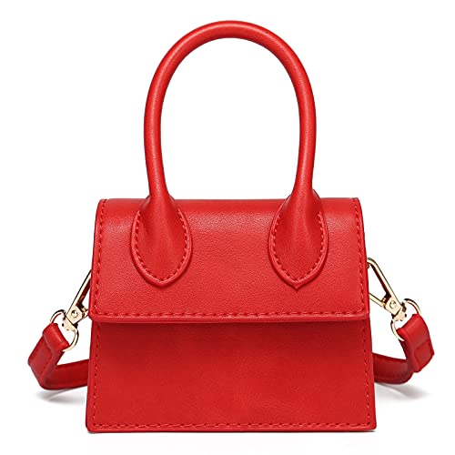 CATMICOO Mini Purse for Women, Trendy Mini Bags and Tiny Handbag with Crocodile Pattern (Red)