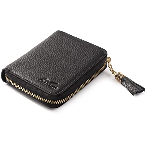 Claasico RFID Wallet for Women, Ultra Slim Ladies Genuine Leather Bifold with Anti-Theft Travel Protection