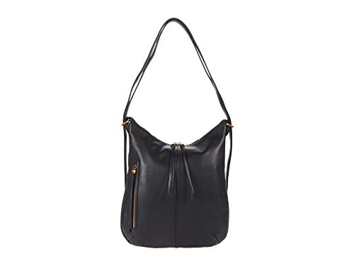 HOBO Merrin Tote Bag For Women – Genuine Leather Construction With Top Zipper Closure, Functional and Durable Stylish Bag Black One Size One Size