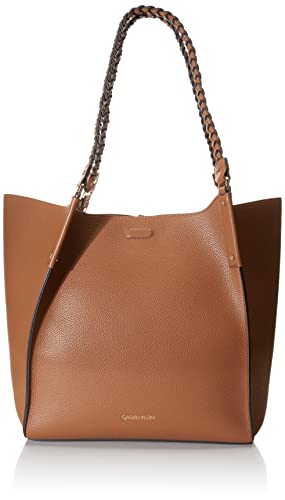 Calvin Klein Shelly Rocky Road Novelty Large Tote, Caramel