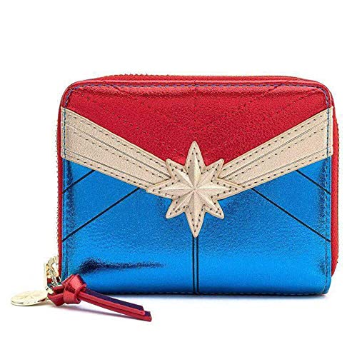 Loungefly X Marvel Classic Captain Marvel Metallic Zip Around Wallet | The Storepaperoomates Retail Market - Fast Affordable Shopping
