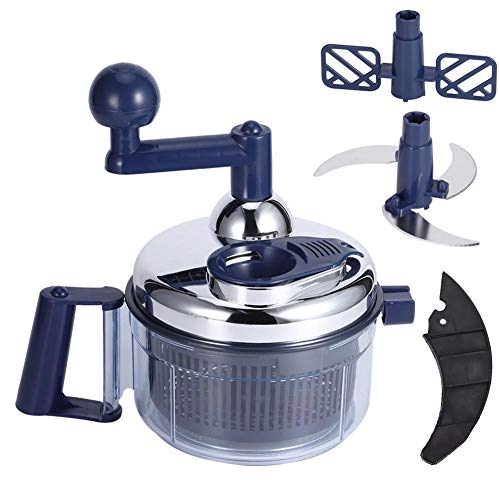 TOPINCN Multi-Function Vegetable Cutter, Manual Meat Grinder Food Blender Chopper Mixer Mincer Whipper Dicer Home Kitchen Food Processor Tool Hand Held Chopper | The Storepaperoomates Retail Market - Fast Affordable Shopping