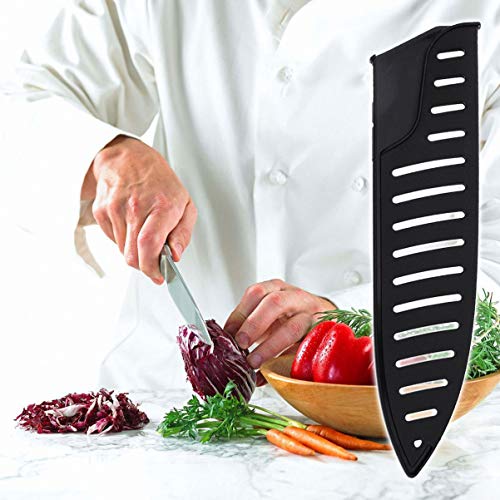 DOITOOL Knife Sheath, 5 Pcs 8inch Knife Guards Knife Sleeves, Kitchen Knife Guard Knife Protector Covers, Chef Knives Covers Keeps, Durable Plastic Knife Case Black | The Storepaperoomates Retail Market - Fast Affordable Shopping