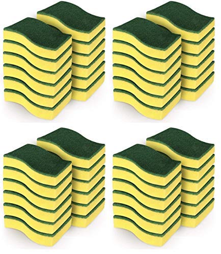 48 PCS Klickpick Home – Scrubbing Sponge Dish Sponge – Non Scratch Cleaning Scrub Sponges – Heavy Duty Sponge – Double-Sided Sponge for Cleaning Plates, Dishes & Removing Stains in Kitchen