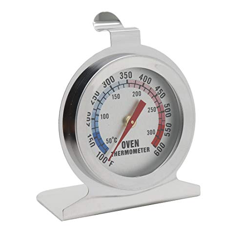 Meprotal Stainless Steel Cooking Baking Dial Oven Thermometer 100~600°F （50~300℃）for Kitchen Home BBQ