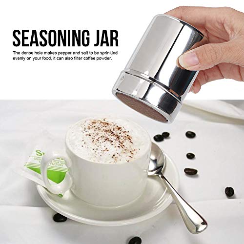 Seasoning Jar Spice Jar Stainless Steel Seasoning Jar Pepper Salt Spice Seasoning Pot Can for Home Kitchen BBQ | The Storepaperoomates Retail Market - Fast Affordable Shopping