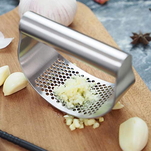 Pinsofy Garlic Press, Stainless Steel Portable Garlic Grinder, Restaurant Garlic for Kitchen Home | The Storepaperoomates Retail Market - Fast Affordable Shopping