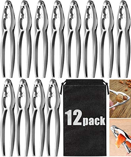 12 Pcs Crab Crackers and Tools Set Heavy Duty Seafood Tools Set Crab Leg Crackers Lobster Nut Crackers Opener Home Kitchen Parties Tools for Crableg and Lobster Lovers Gift