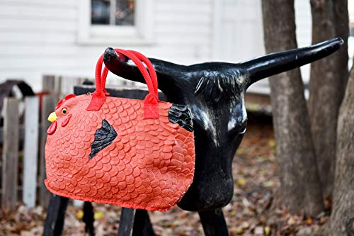 Hen Couture Rubber Chicken Purse – Rhode Island Red Hen Bag Handbag | The Storepaperoomates Retail Market - Fast Affordable Shopping