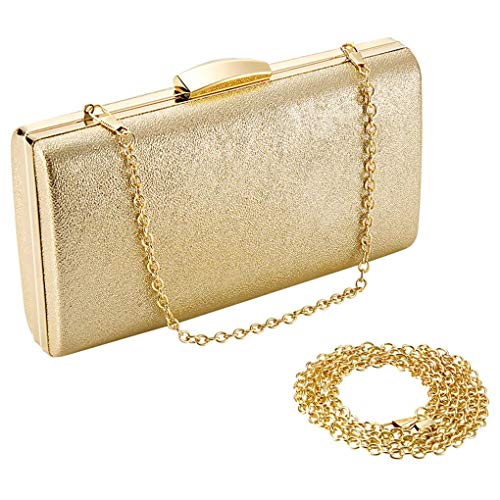 KamostarX Evening Bag For Women Evening Purses and Clutches Gold Clutch Purse handbag Crossbody Shoulder Wedding Bride Purse