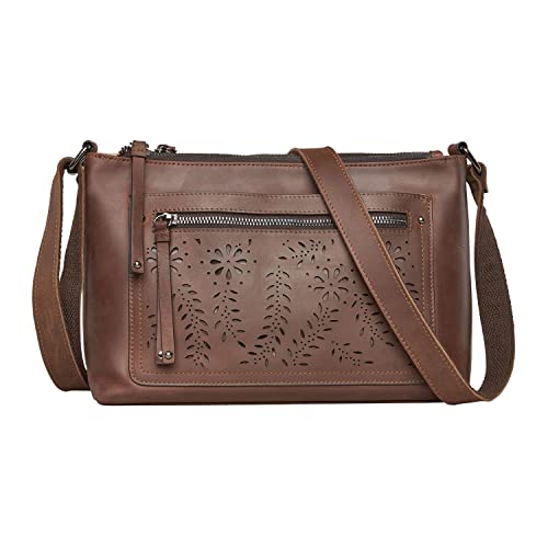 Lady Conceal Concealed Carry Brynlee Distressed Leather Crossbody