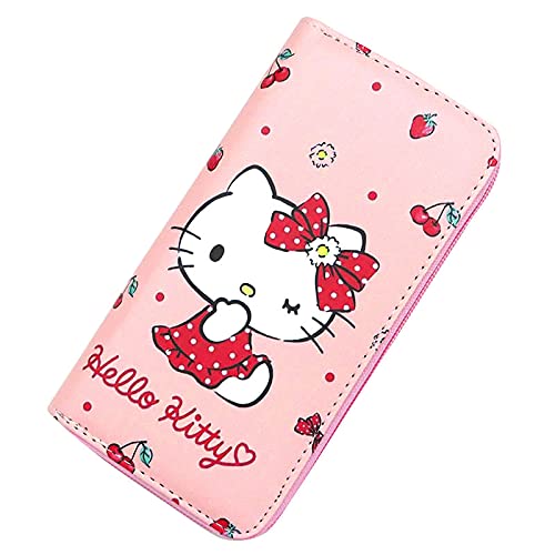 Kerr’s Choice Pink Kitty Purse Kitty Cat Wallet Cute Wallet for Girls Women