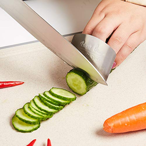 2 Packs Stainless Steel Finger Guards ,Cutting Knife Cutting Protector ,Kitchen Tool Guard Finger Protector For Slicing and Chopping