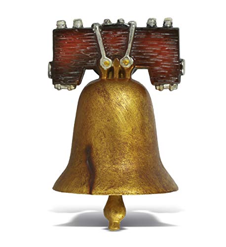 CoTa Global Liberty Bell Refrigerator Bobble Magnet – Realistic Fun Cute Historical Landmark Bobble Head Magnet for Kitchen Fridge, Home Decor, and Cool Office Decorative Novelty Souvenir – 1 Piece