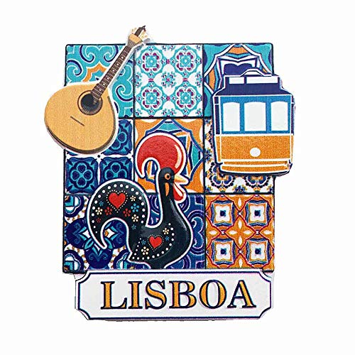 Lisbon Portugal 3D Fridge Magnet Souvenir Gift Collection Home & Kitchen Decoration Magnetic Sticker Lisoa Portugal Refrigerator Magnet