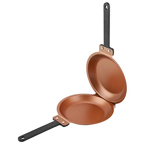 Pancake Maker, Dishwasher Safe Specialty Anthracite Nonstick Copper Double Pan Omelette Pan Flip Pan for Home Kitchen