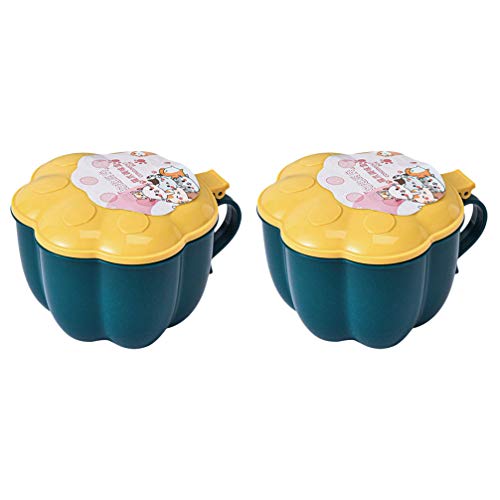 Hemoton 2Pcs Seasoning Jars Kitchen Salt Canister Spice Storage Box for Home Counter Organization (Random Color)