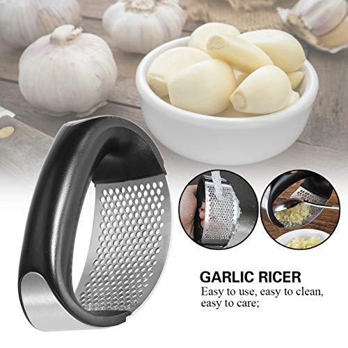 Garlic Press Crusher Squeezer Masher Home Kitchen Mincer Tool Stainless Steel | The Storepaperoomates Retail Market - Fast Affordable Shopping