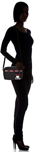 LeSportsac Hello Kitty Favorites Exclusive Daniella Crossbody Bag, Style 2434/Color G653, Red Embroidered Hello Kitty Lettering & Hello Kitty Design Zipper Pull | The Storepaperoomates Retail Market - Fast Affordable Shopping