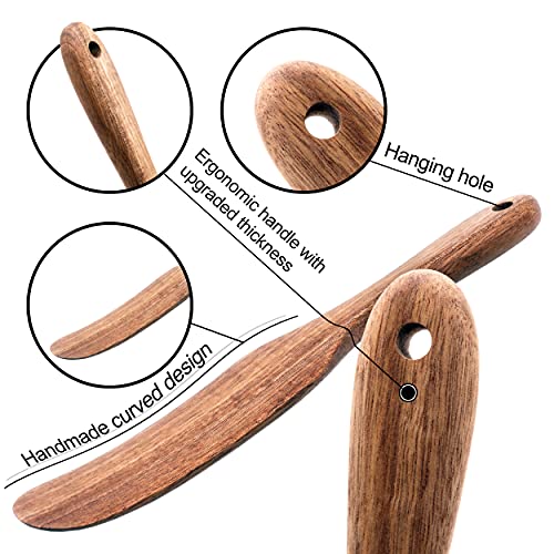 Spurtles Kitchen Tools As Seen On TV, Plantéa Handmade Premium Wooden Spurtle Set Spurtles Kitchen Tools Wooden, Heat Resistant Non Stick Scottish Spurtle Set For Stirring, Mixing, Whisking, Serving | The Storepaperoomates Retail Market - Fast Affordable Shopping